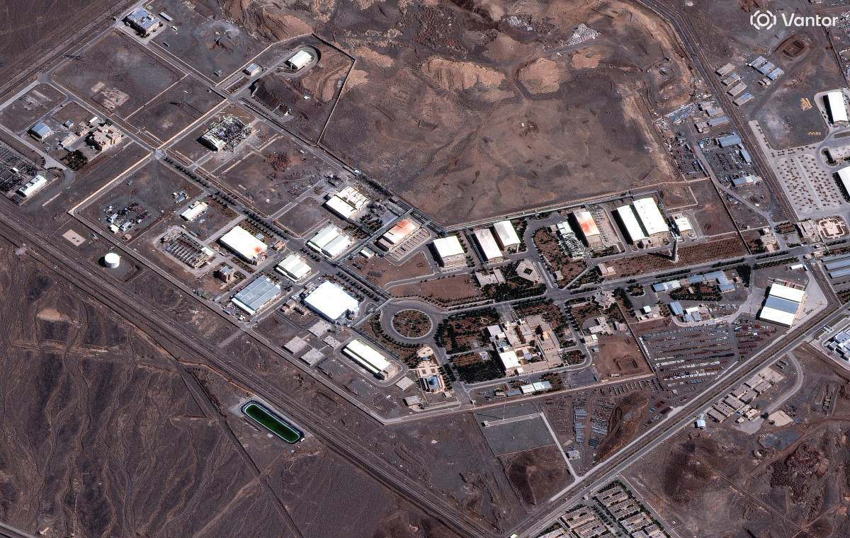 Instalações nucleares da cidade de Natanz, no Irã/AFP PHOTO / SATELLITE IMAGE (C) 2026 VANTOR