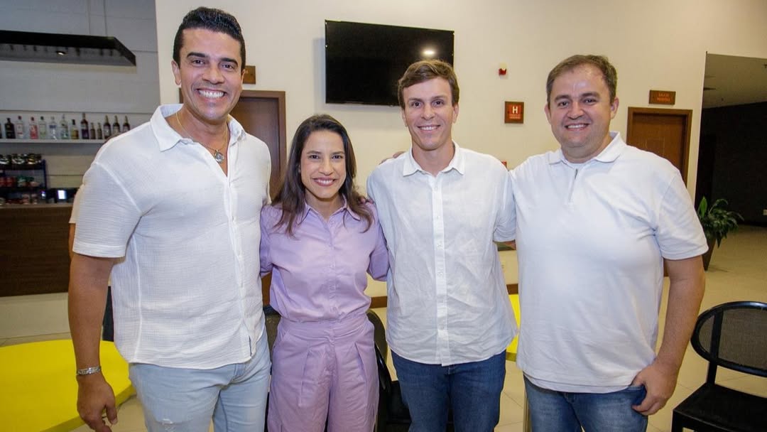 Rodrigo Pinheiro, Raquel Lyra, Miguel Coelho e Anderson Luiz/Reprodução