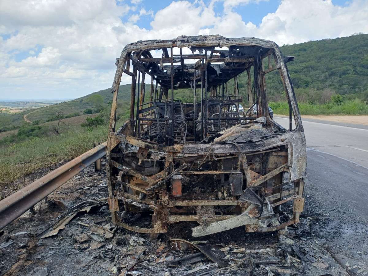 Sinistro aconteceu na subida da Serra das Russas, na BR-232 (Foto: Divulgação/PRF)