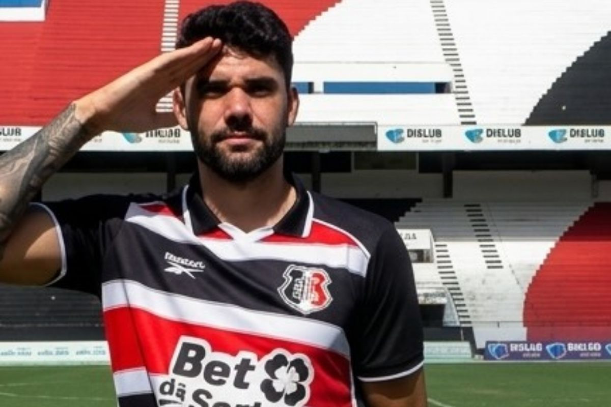 Edson Miranda, zagueiro do Santa Cruz/Reprodução/Santa Cruz