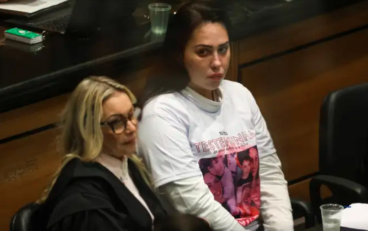 A mãe do menino Henry Borel, Monique Medeiros, durante o julgamento/Tomaz Silva/Agência Brasil