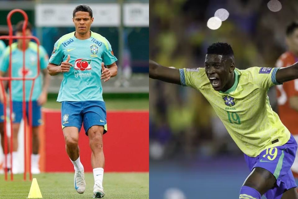Douglas Santos e Luiz Henrique, jogadores da Seleção Brasileira/Rafael Ribeiro/ CBF