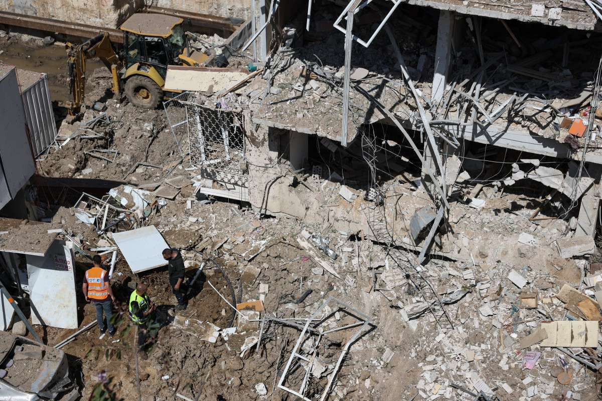 Tel Aviv após ataque iraniano/ODD ANDERSEN/AFP