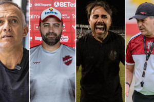 Eduardo Baptista, Rafael Lacerda, Luizinho Lopes e Claudio Tencati