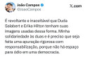Nota de Jo&atilde;o Campos - Reprodu&ccedil;&atilde;o/X