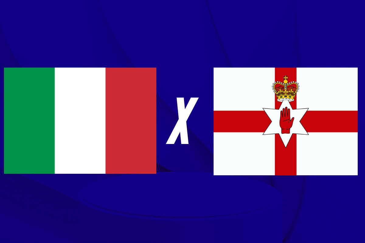 Itália x Irlanda do Norte onde assistir ao vivo, horário e escalações pela repescagem da Copa. /Arte: Diario de Pernambuco