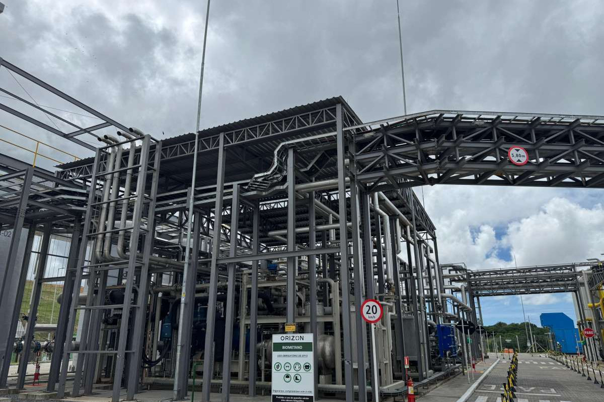 A construção da planta de biometano teve início em maio de 2024 e foi concluída no fim de 2025, e contou com financiamento do Banco do Nordeste (BNB)/Foto: Mariana de Sousa/DP 