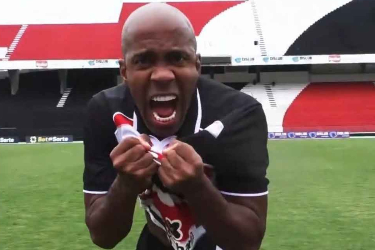 Fabinho, volante do Santa Cruz/Reprodução