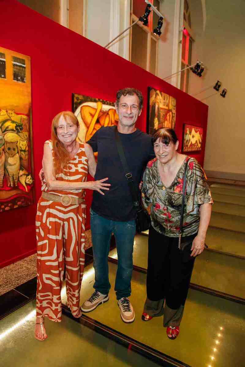 Tereza Rozowykwiat, o filho, Daniel Rozowykwiat e a irmã, Laura (Foto: Karol Rodrigues/DP)