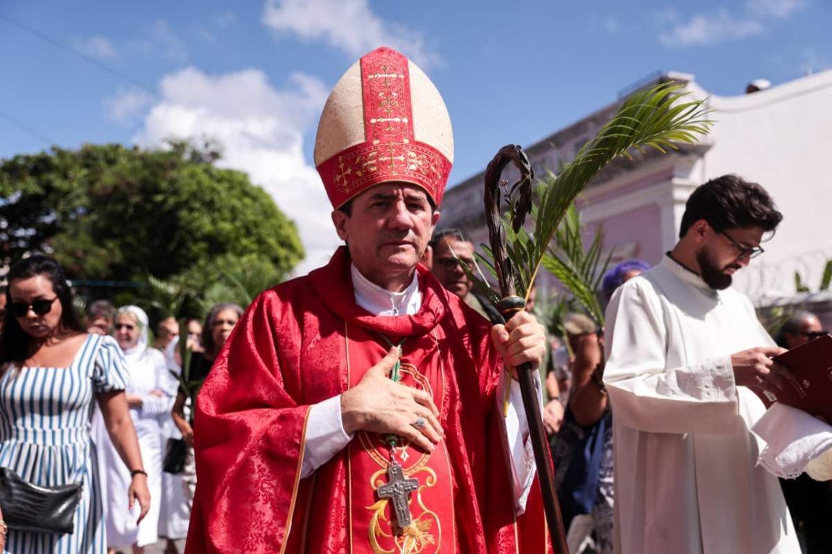 Fiéis do Recife e Olinda iniciaram celebração da Semana Santa com missas de Domingo de Ramos/Sandy James/DP Foto