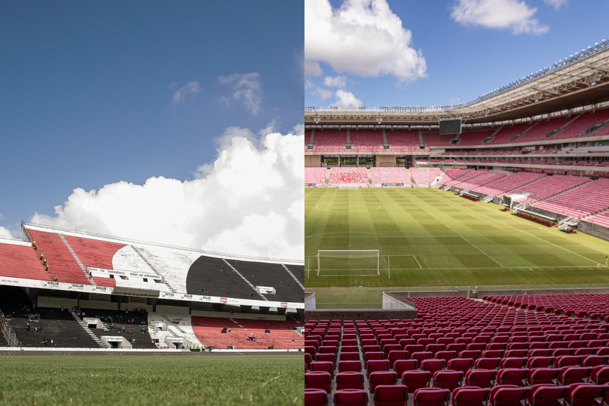 Estádio do Arruda e Arena Pernambuco/Rafael Vieira