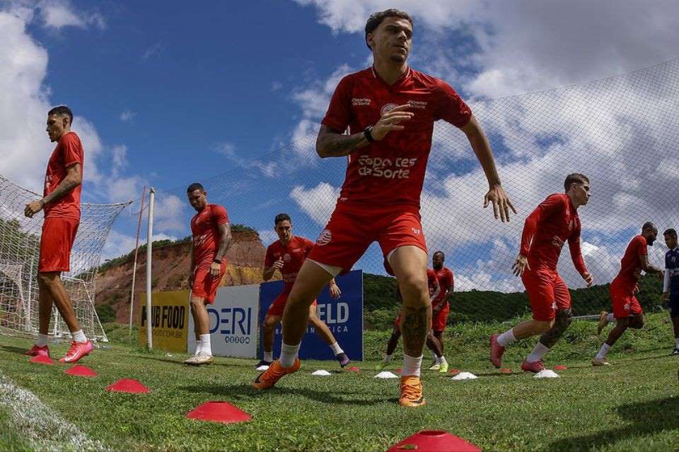 Jogadores do Náutico em treinamento no CT/Rafael Vieira / CNC