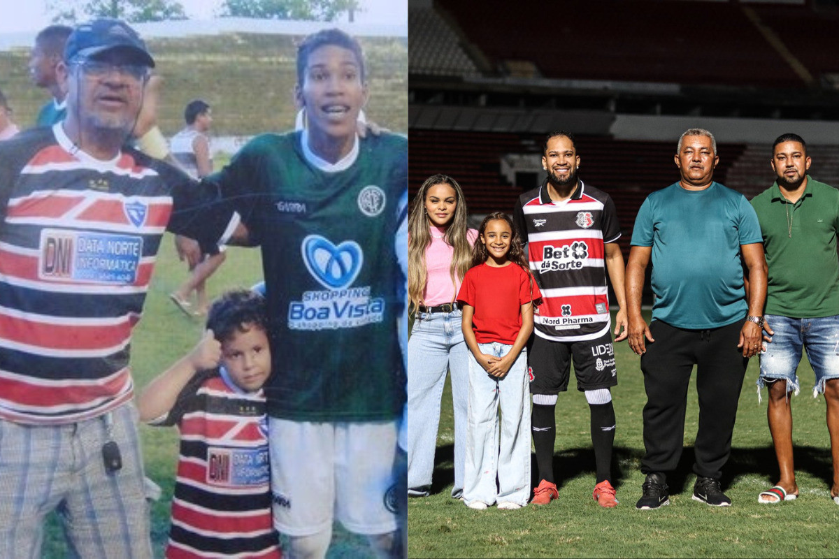 Everaldo, novo reforço do Santa Cruz/Reprodução e  Evelyn Victoria / Santa Cruz