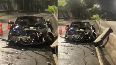 Acidente aconteceu na madrugada deste sábado (4), em SP/Reproduçãp/Internet