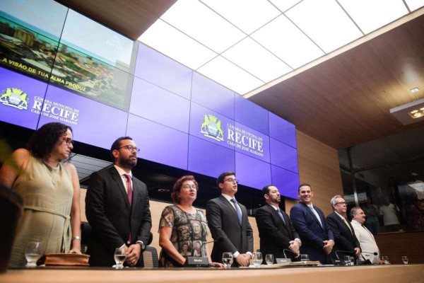 Posse de Victor Marques, Prefeito do Recife (Marina Torres/Foto DP)