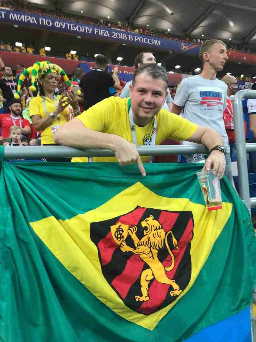 Experiência única: torcedores relatam emoção de viajar para acompanhar Brasil em Copas dos Mundo.
 (Foto: Arquivo pessoal)