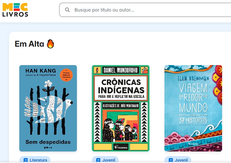 Aplicativo foi lançado nesta segunda-feira (6)/Reprodução/MEC Livros