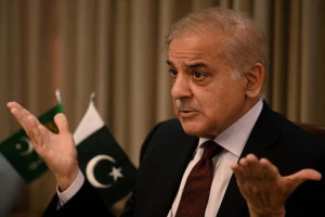 Primeiro-ministro do Paquist&atilde;o, Shehbaz Sharif