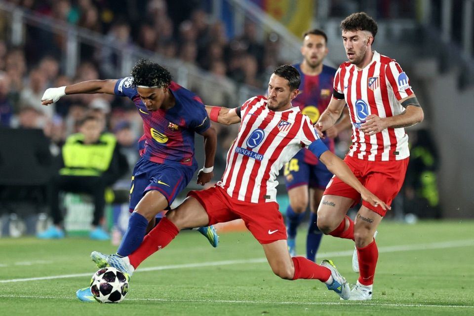 Partida entre Barcelona x Atlético de Madrid na Champions League/JOSEP LAGO / AFP