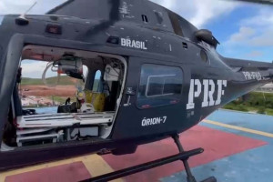 V&iacute;tima foi levada de helic&oacute;ptero na PE-060