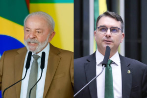 Lula e Fl&aacute;vio Bolsonaro