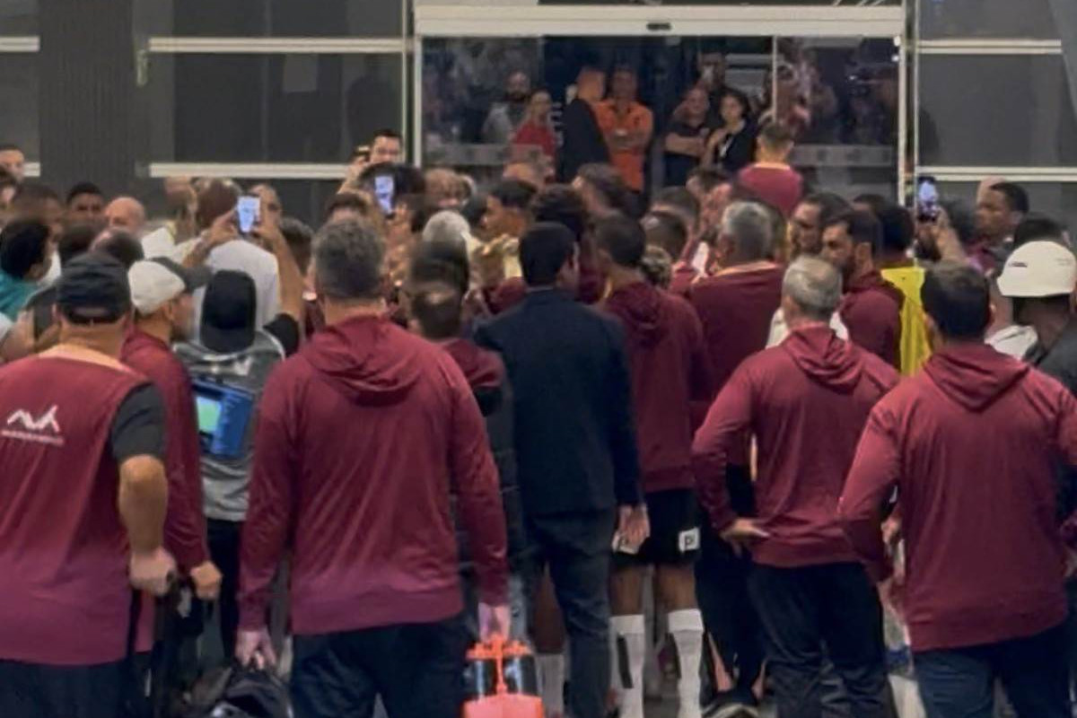 Briga entre Corinthians e Palmeiras/Reprodução