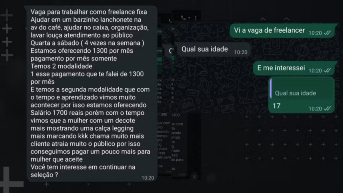 Hamburgueria oferece salário maior para adolescente trabalhar com roupas curtas e decotes/Reprodução/EPTV