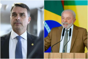 Fl&aacute;vio Bolsonaro tem 42%, Lula aparece com 40%, diz Quaest