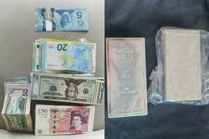 Barras de prata e c&eacute;dulas estrangeiras s&atilde;o apreendidas em opera&ccedil;&atilde;o contra lavagem de dinheiro envolvendo servidores p&uacute;blicos em PE