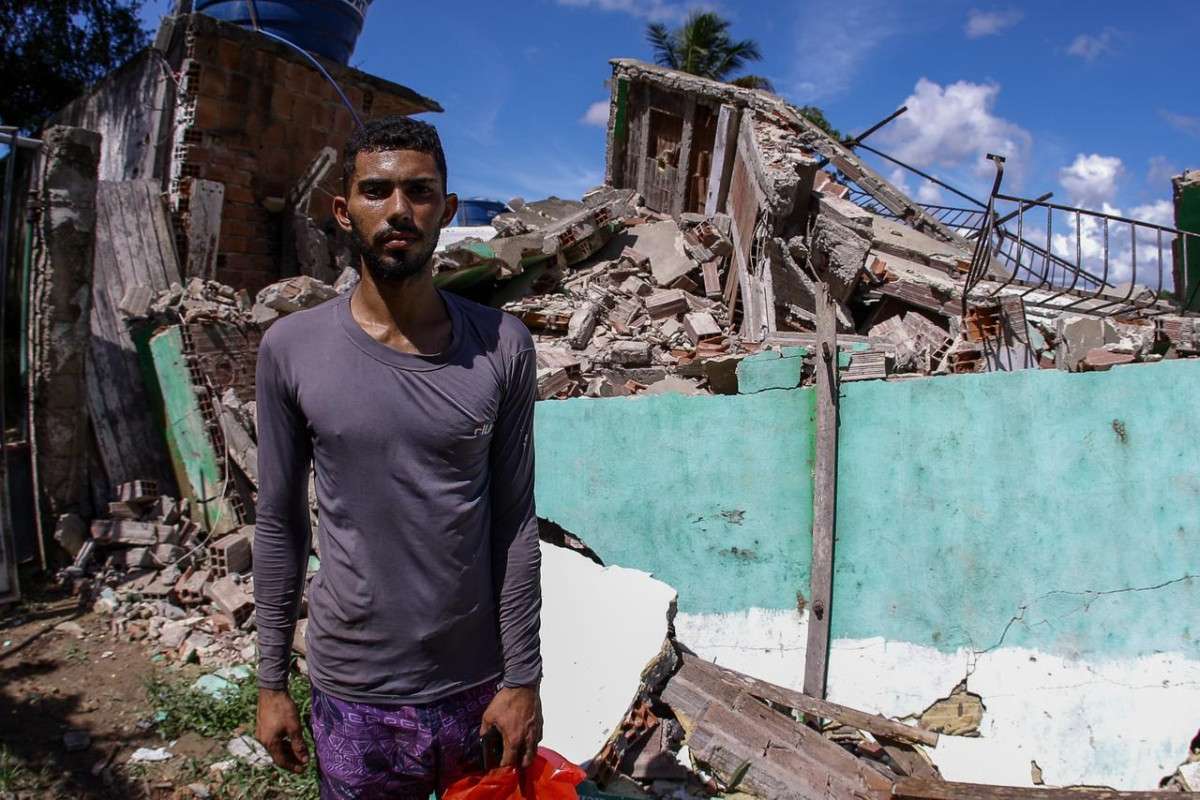 Sobrinho de José Galdino, Janderson Moreira da Rocha, de 26 anos
 (Foto: Rafael Vieira/DP)