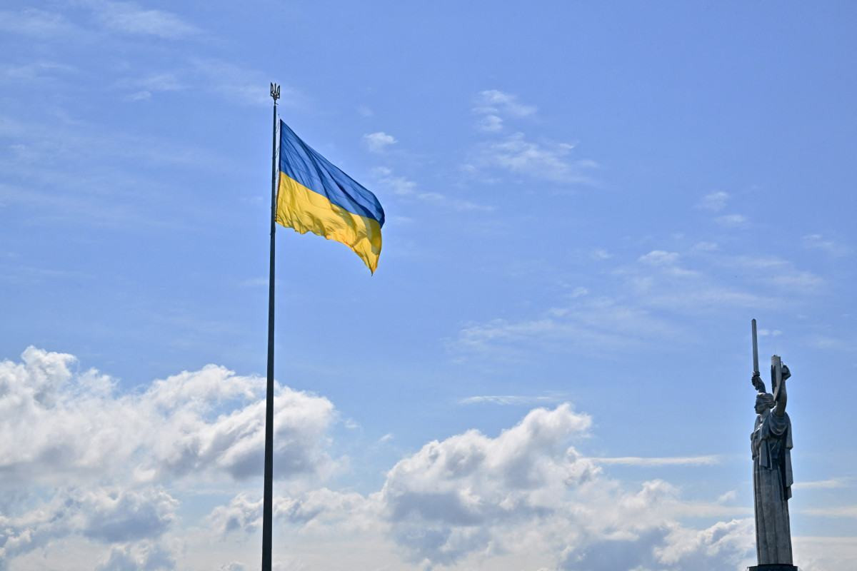 Bandeira da Ucrânia/Foto: Sergei Supinsky/AFP