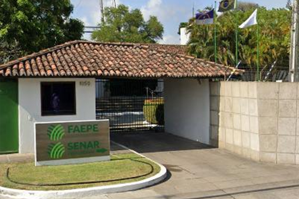 Sede do Senar em Pernambuco/DIVULGAÇÃO/SENAR-PE