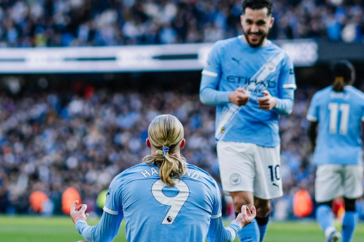 Cherki e Haaland, jogadores do City/Divulgação/City