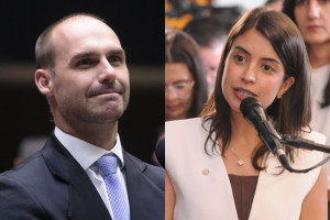 Eduardo Bolsonaro e Tabata Amaral
