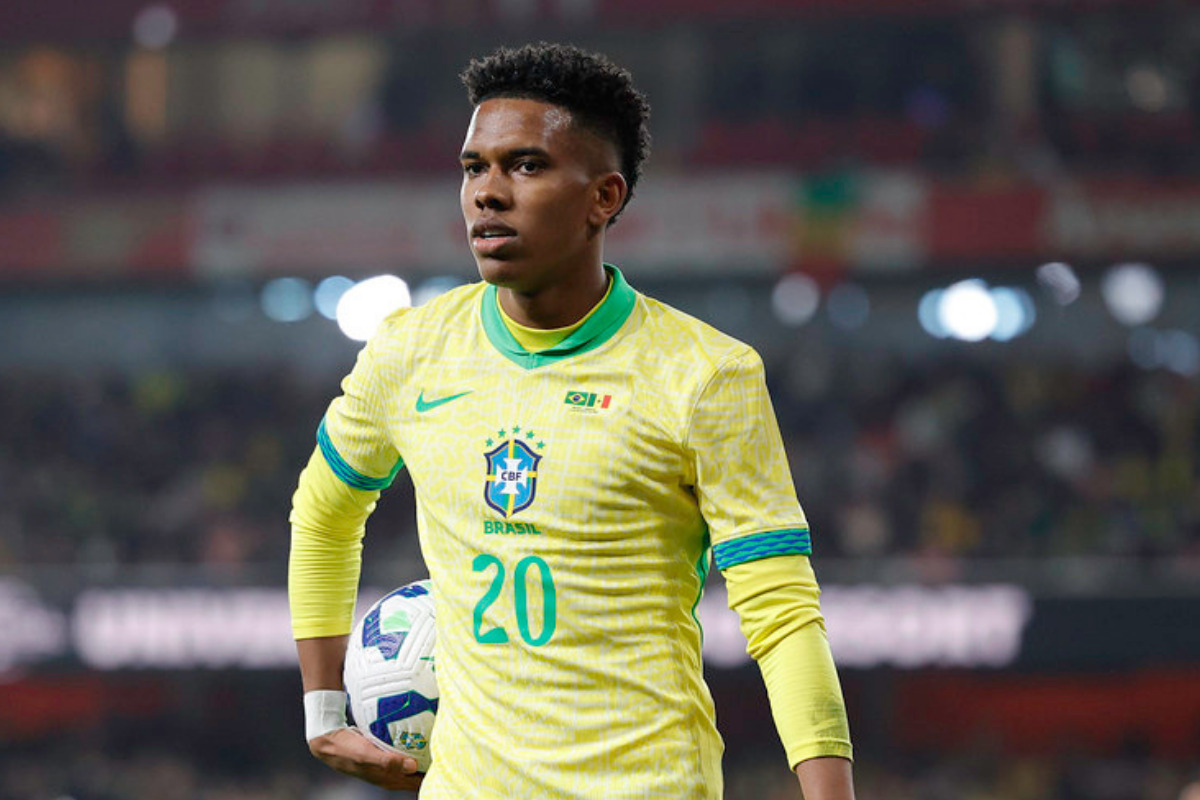 Estêvão pode ficar de fora da Copa do Mundo, diz portal inglês. /Foto: Rafael Ribeiro/CBF