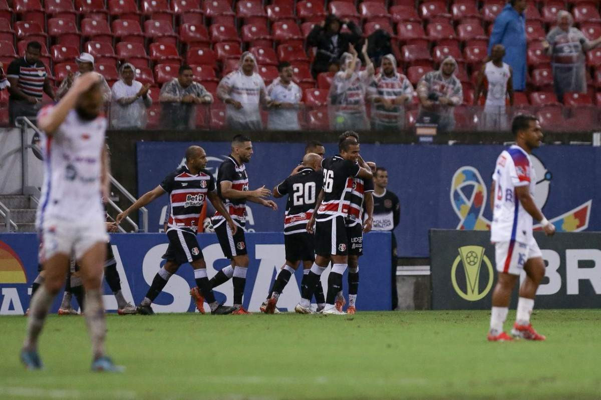 Jogadores do Santa Cruz/Rafael Vieira
