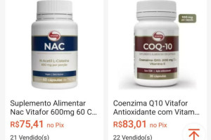A fabricante original, a Vida Forte Nutrientes, afirma que n&atilde;o reconhece a loja citada
