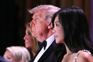 Trump estava em jantar com jornalistas