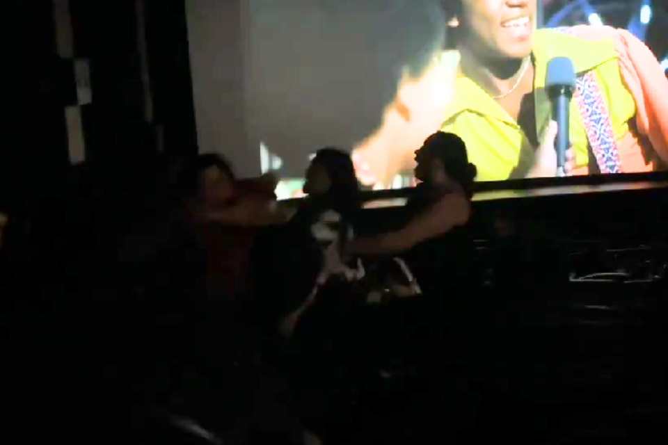 Confusões foram filmadas durante sessões de 'Michael' no cinema/Reprodução/Redes sociais