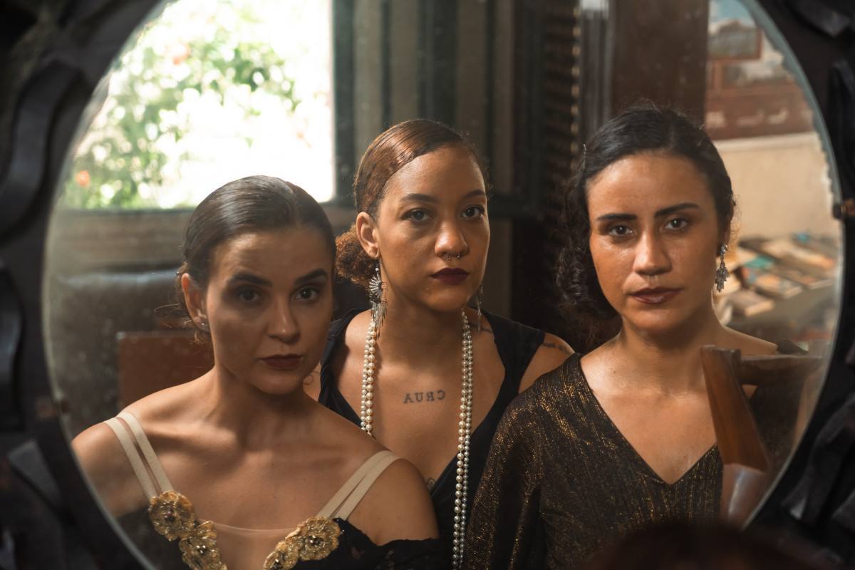 Giselly Andrade, Amanda Andrade e Marcela Rabelo, da esquerda para a direita/Foto: Morgana Narjara