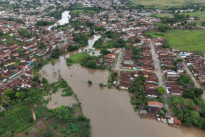 Cidade foi fortemente atingida pelas chuvas entre esta ter&ccedil;a (28) e quarta (29)