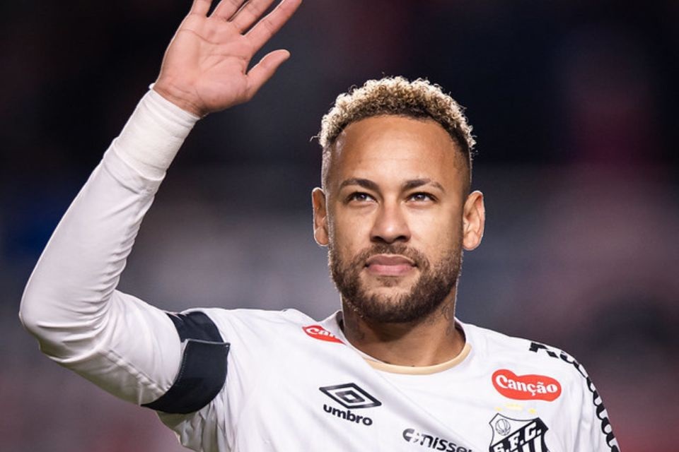 Neymar em partida do Santos contra o San Lorenzo/Abenr Dourado / Santos FC