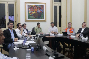 Reuni&atilde;o com governo federal sobre impactos das chuvas em Pernambuco