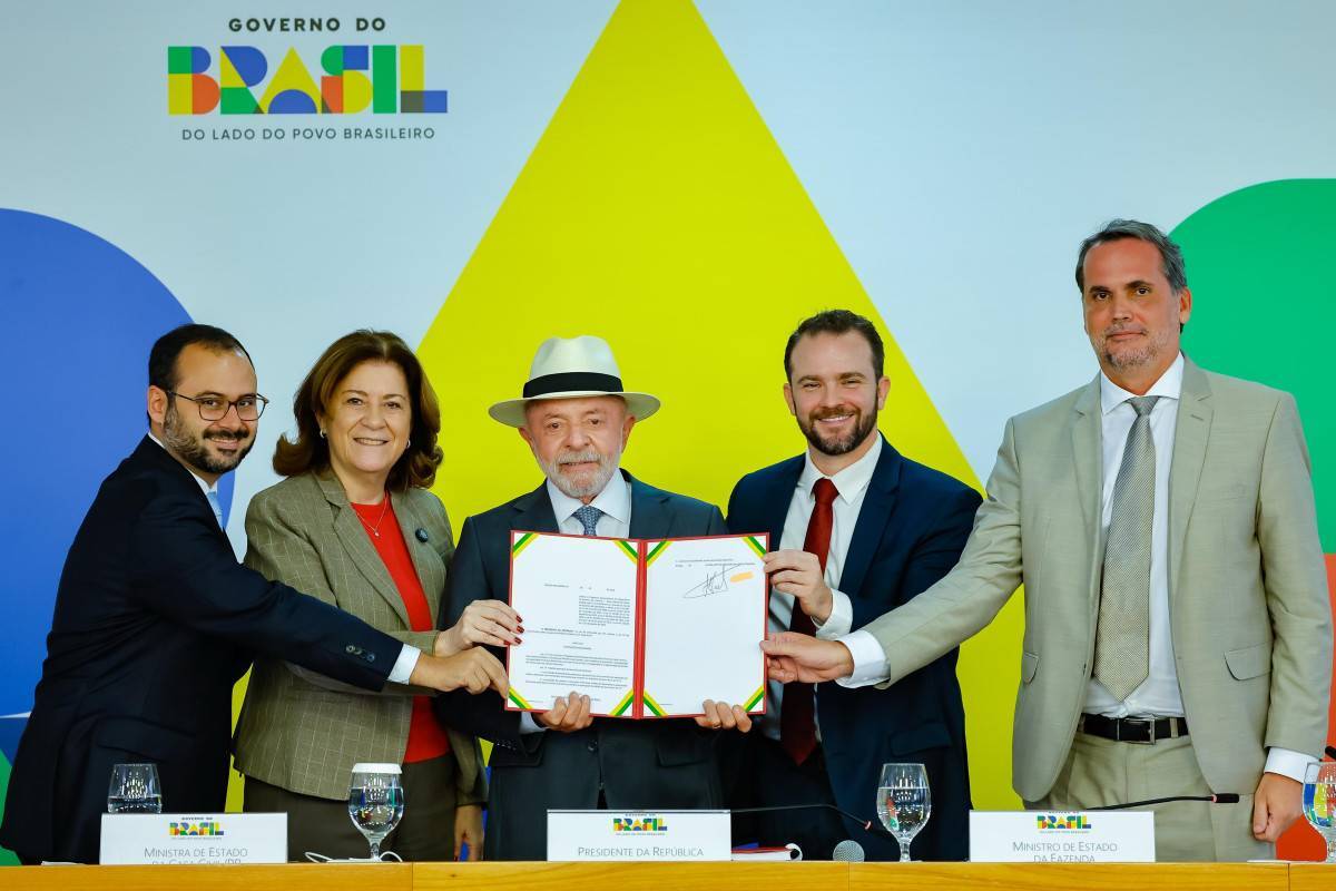 Presidente Lula, durante assinatura da Medida Provisória referente ao Novo Desenrola Brasil, no Palácio do Planalto. /Ricardo Stuckert/PR