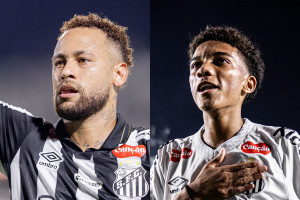 Neymar se desculpa publicamente com Robinho Jr. ap&oacute;s briga em treino do Santos: 'Me excedi'. 

