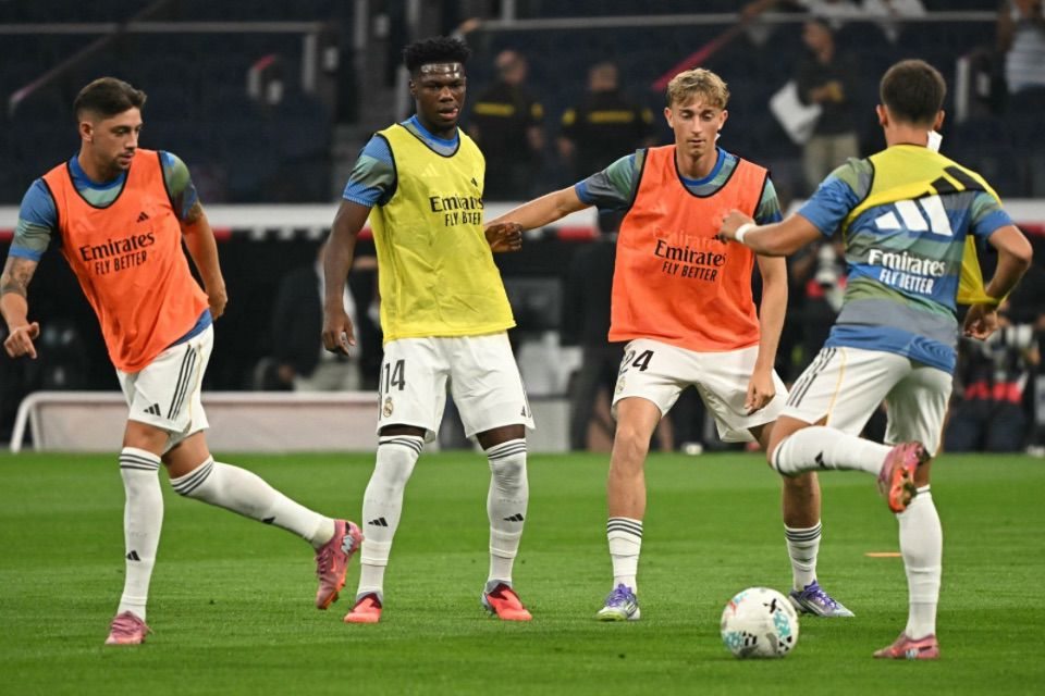 Jogadores do Real Madrid/JAVIER SORIANO / AFP