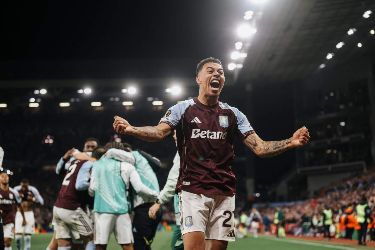 Festa dos jogadores do Aston Villa/Divulgação/ Aston Villa