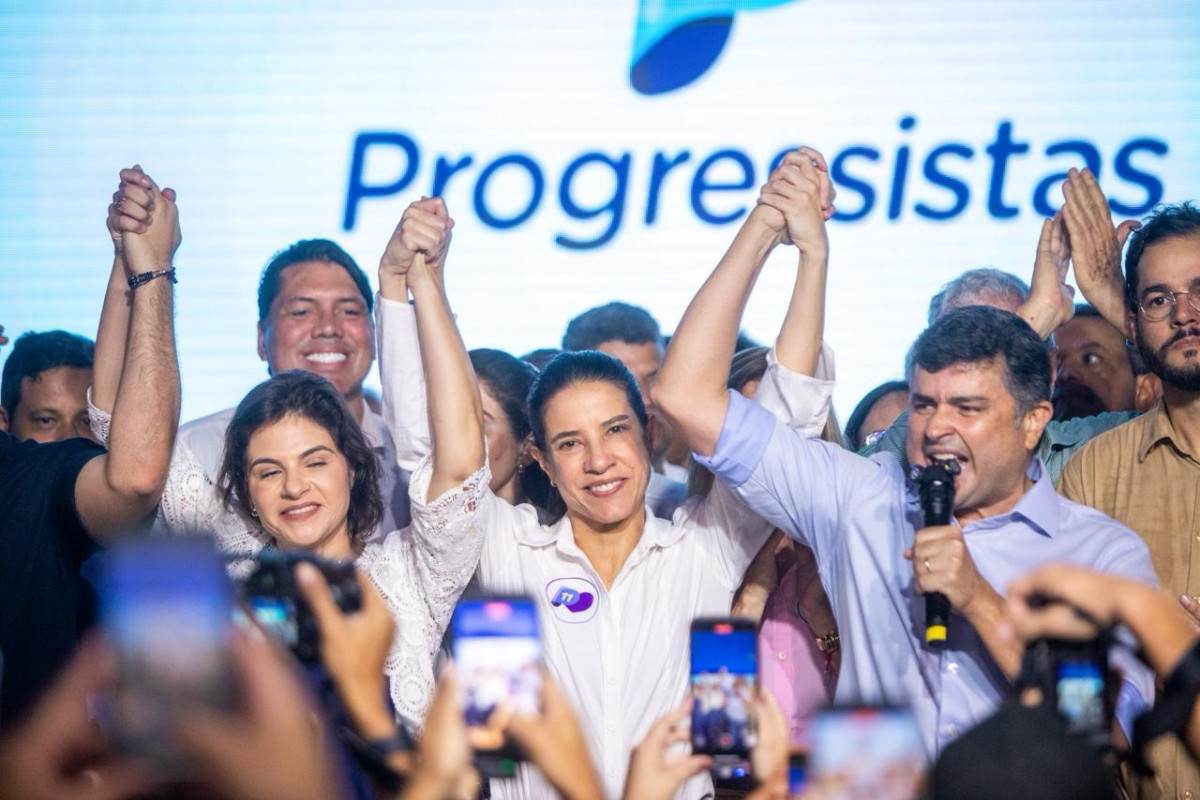 Ato político de aliança entre PP e Raquel Lyra (Foto: Karol Rodrigues / DP Foto)