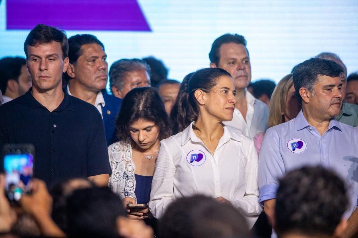 Ato político de aliança entre PP e Raquel Lyra (Foto: Karol Rodrigues / DP Foto)