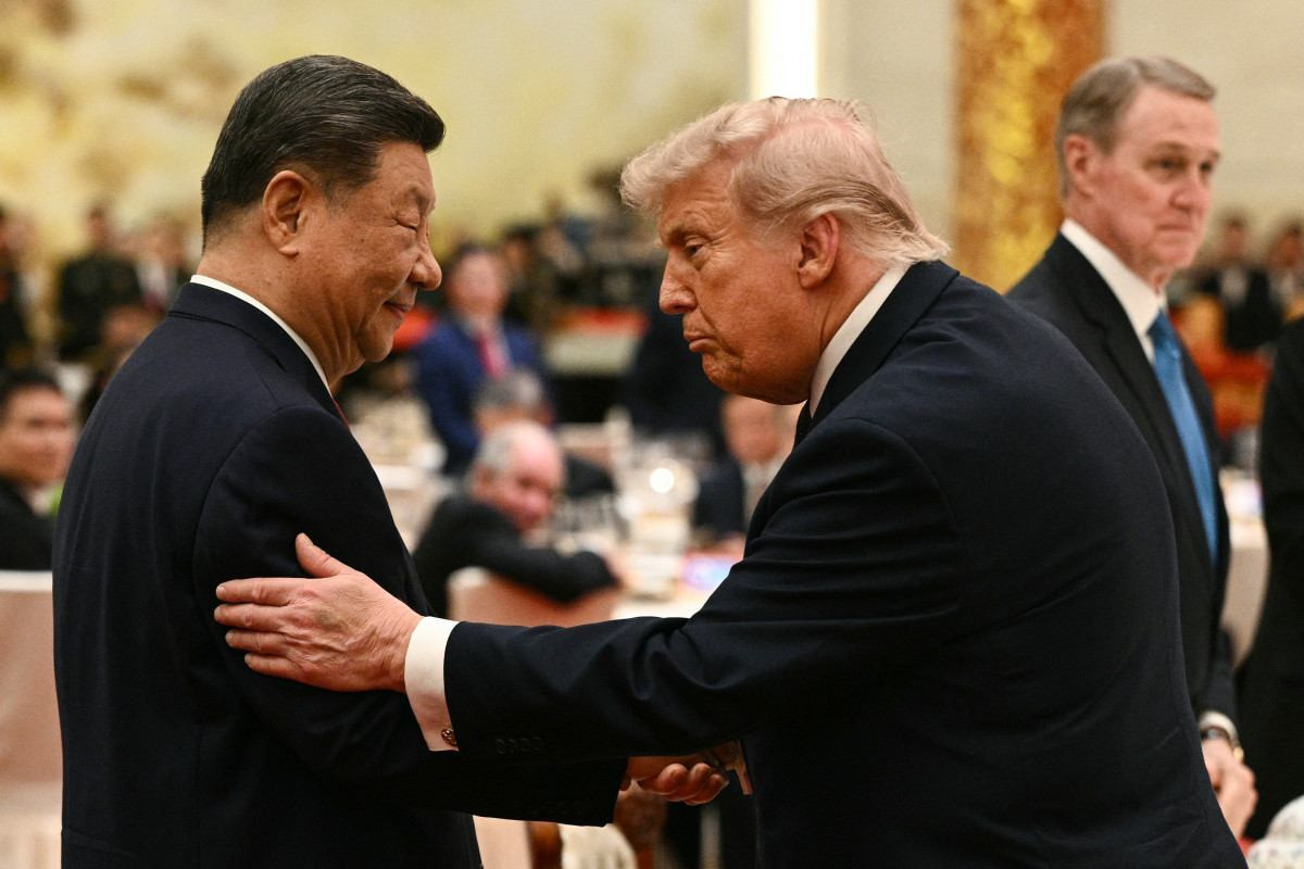 Presidente da China, Xi Jinping, e o presidente dos Estados Unidos, Donald Trump/ AFP